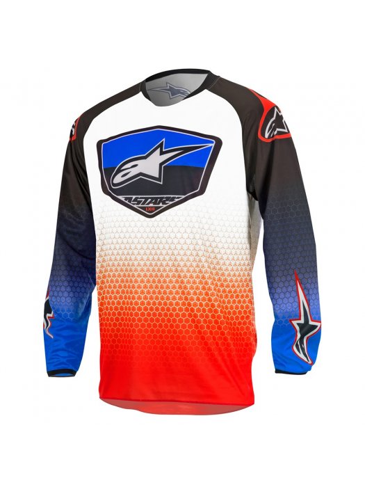 Блуза ALPINESTARS RACER SUPERMATIC WHITE/BLUE/RED